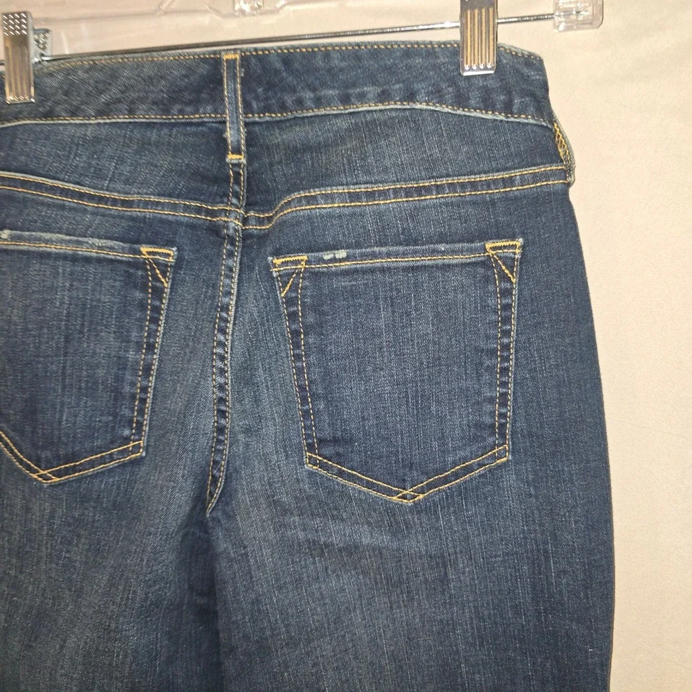 Eddie Bauer Bootcut Jeans 0 Women Dark Wash Curvy StayShape Stretch Denim